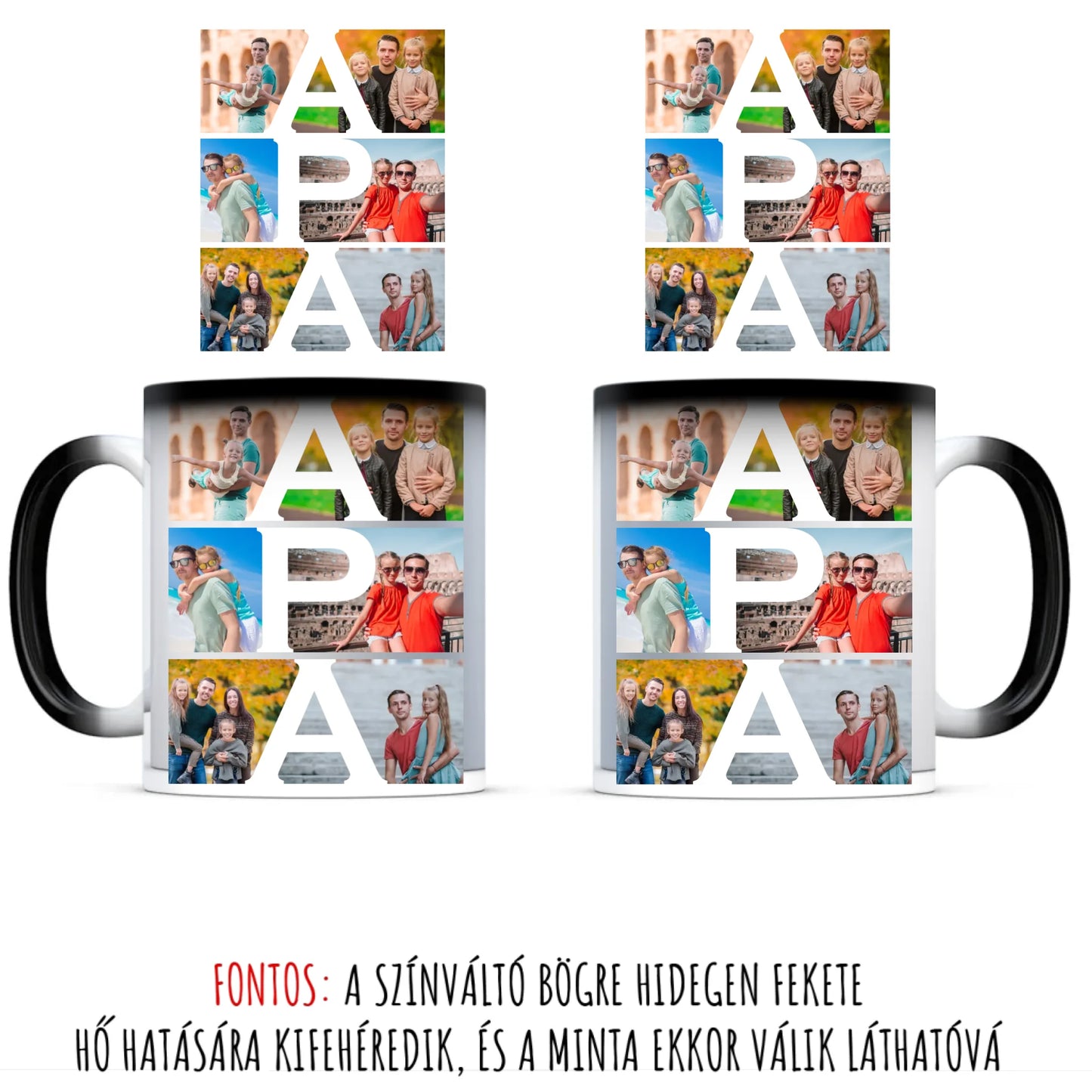 APA Fotókollázs Bögre 6 Képpel
