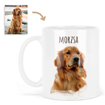 Egyedi Kutyás Bögre Háttér Eltávolítással