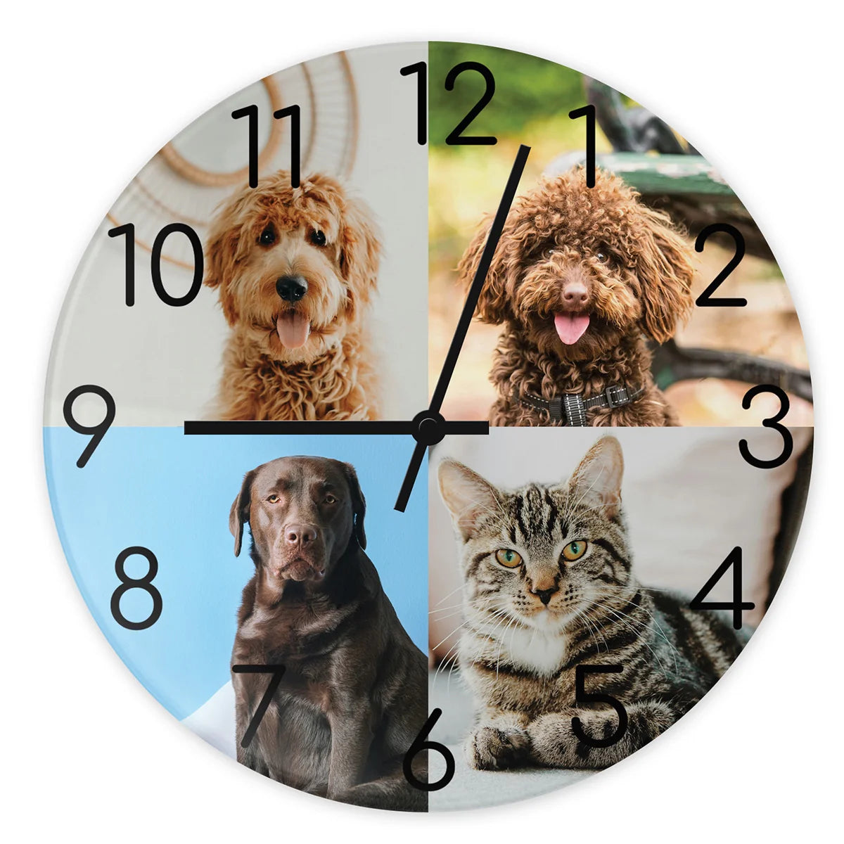 Egyedi Fényképes Falióra Négy Fényképpel