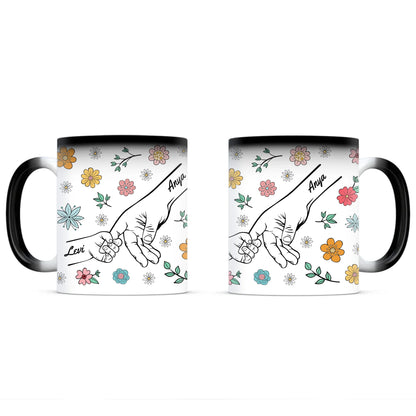 egyedi személyre szabható neves bögre gyerekek nevével ajándék anyáknak