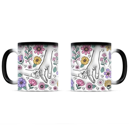 egyedi személyre szabható neves bögre anyák napi ajándék gyerekek nevével