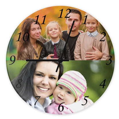 Egyedi Fényképes Falióra Két Fényképpel