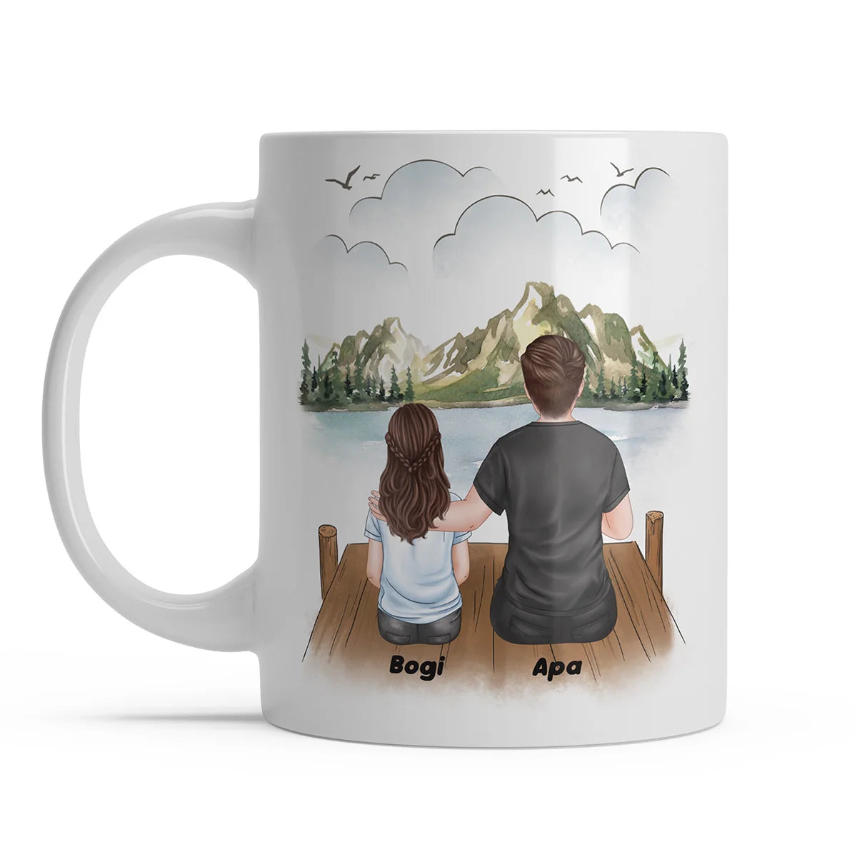 Egyedi Szerkeszthető Apás Bögre Akár 3 Gyermekkel