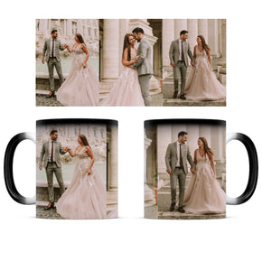 egyedi fényképes bögre 3 fényképpel színváltó