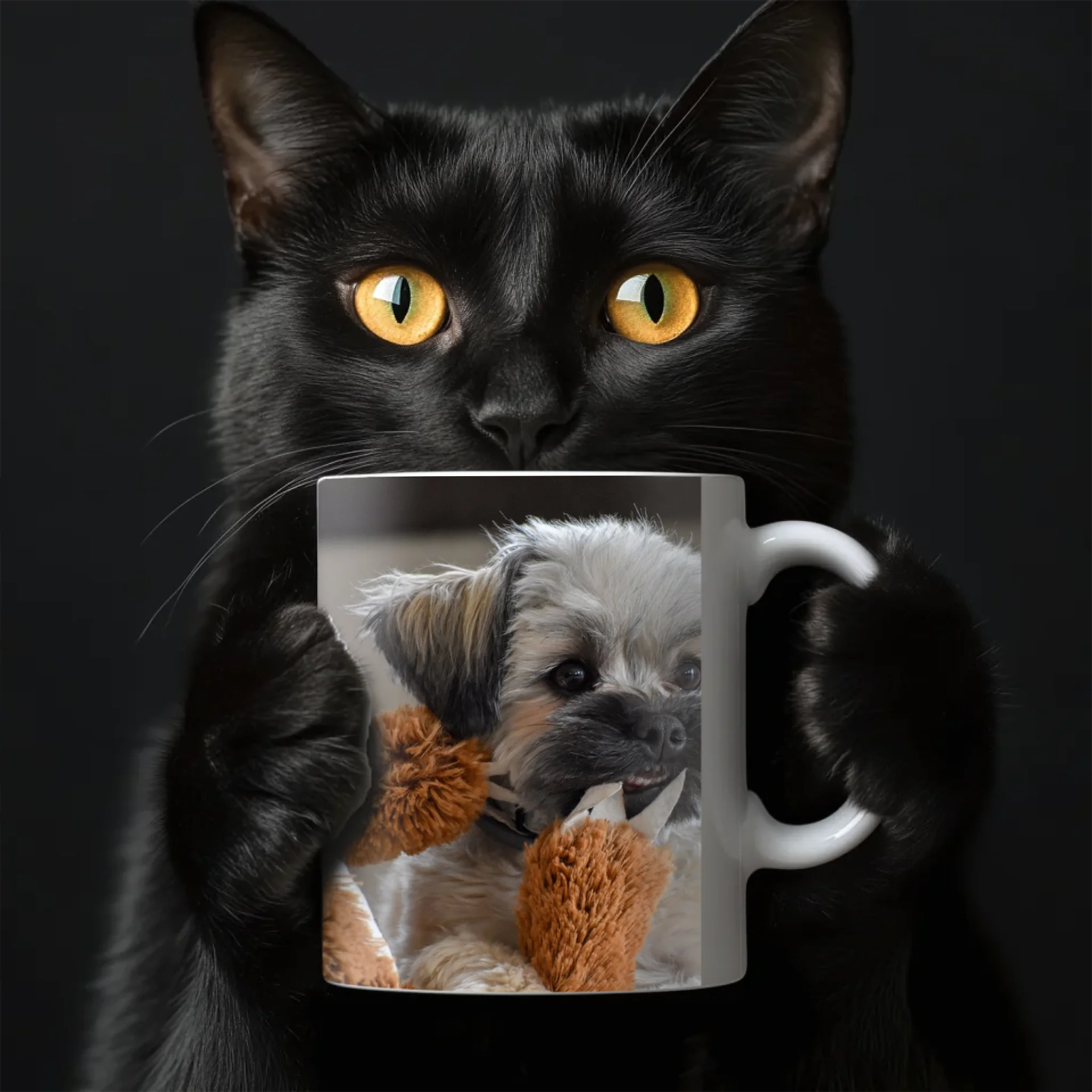 egyedi fényképes kutyás bögre