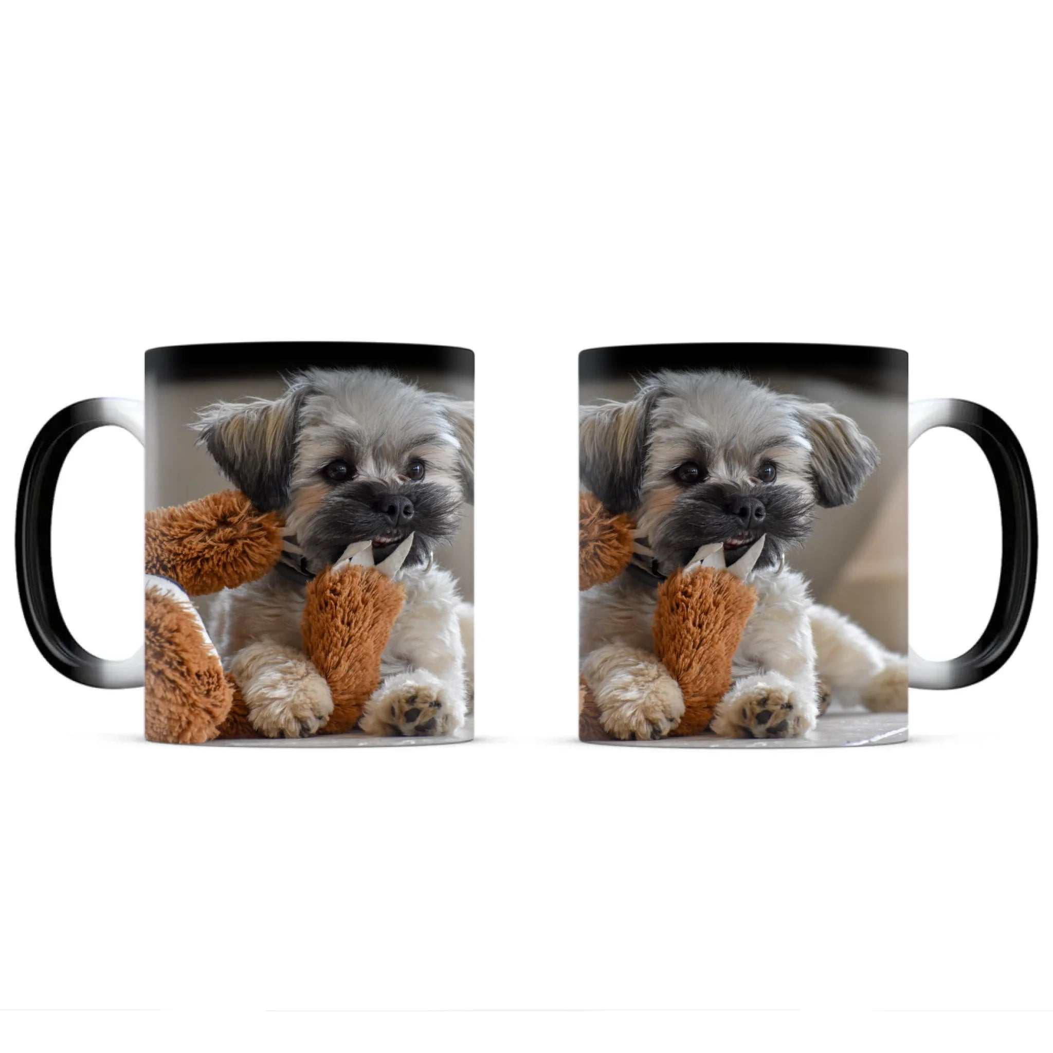 egyedi fényképes kutyás bögre színváltó