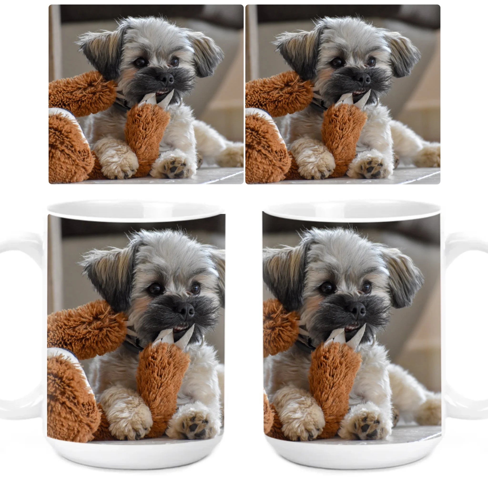 egyedi fényképes kutyás bögre XL