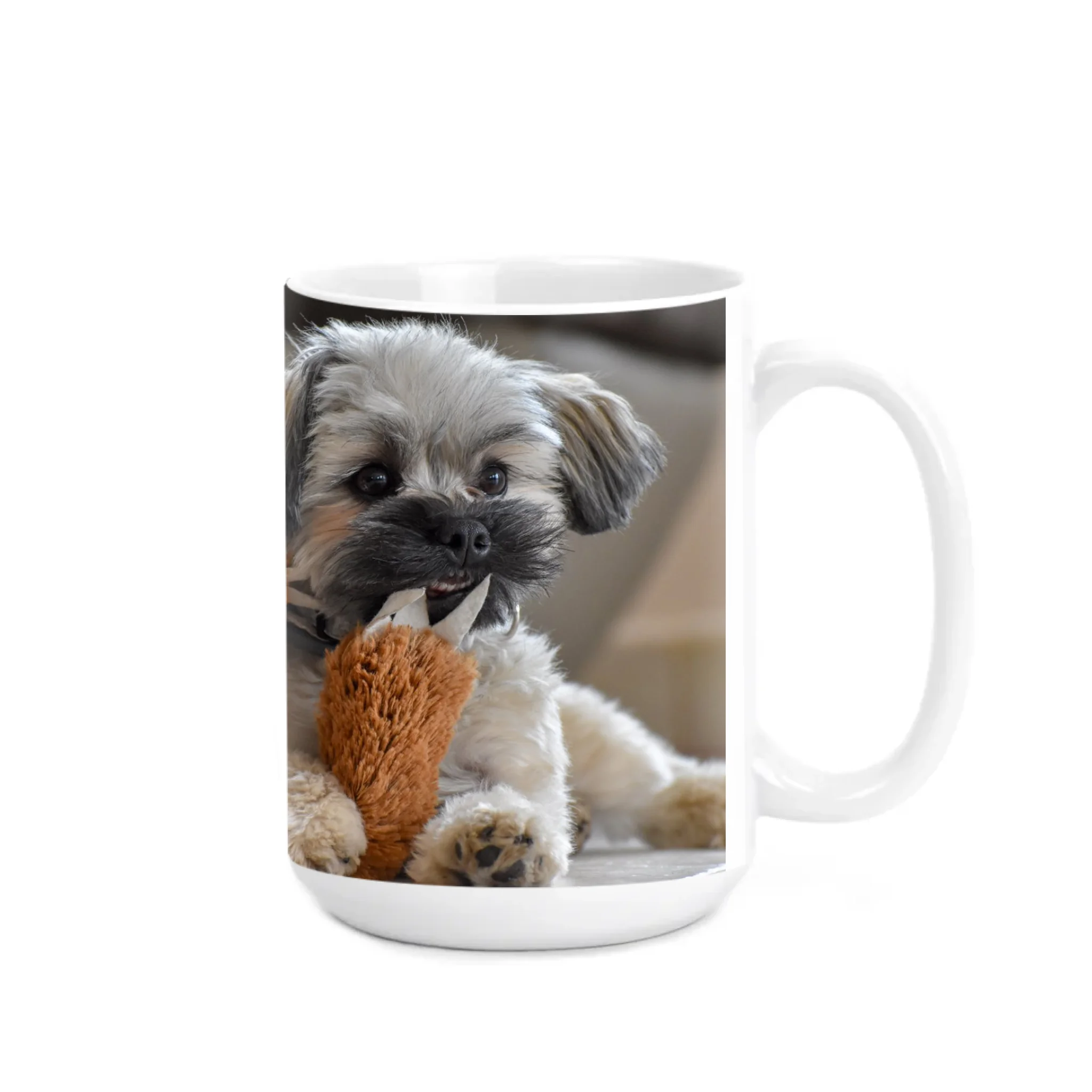 egyedi fényképes kutyás bögre XL