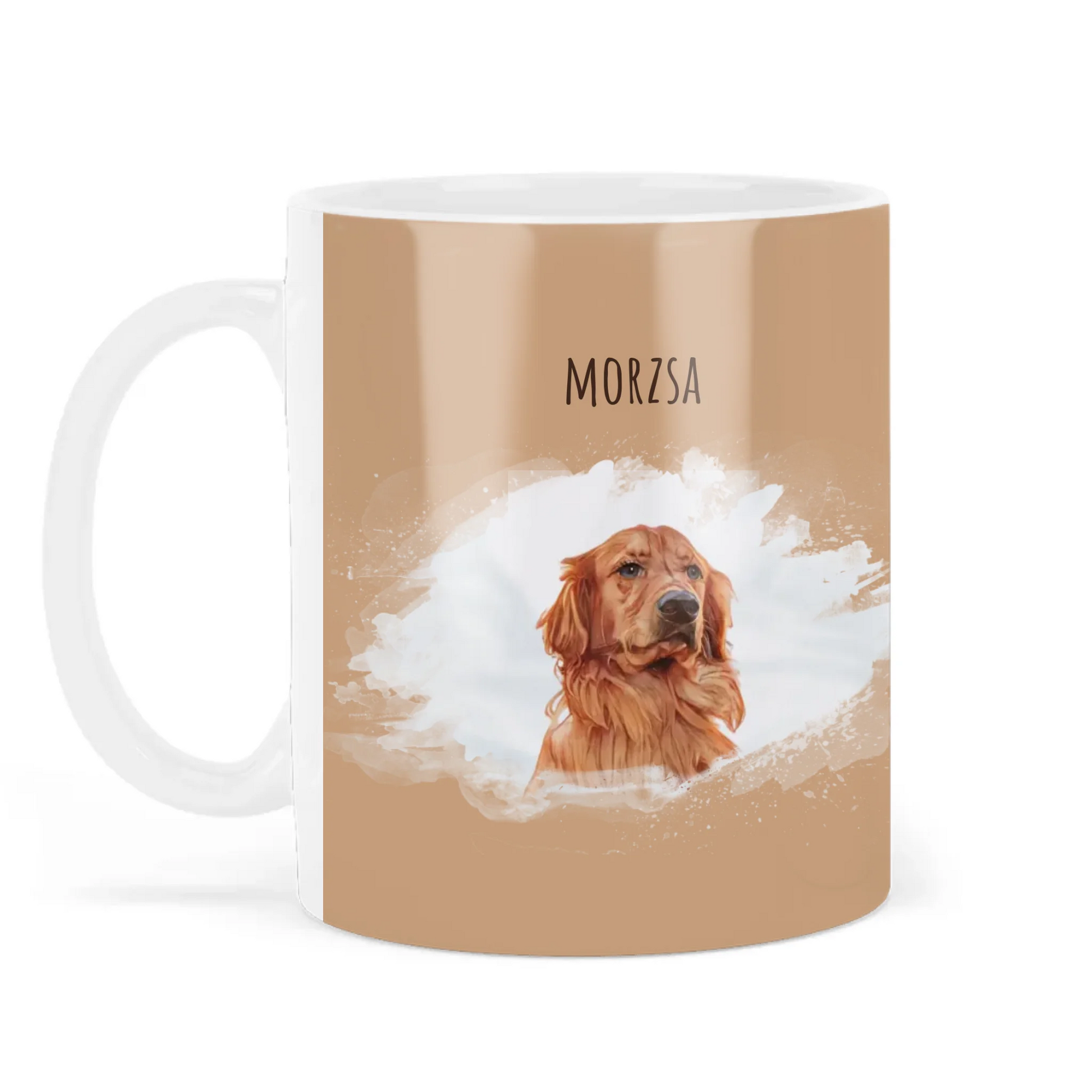 egyedi kutyás bögre névvel