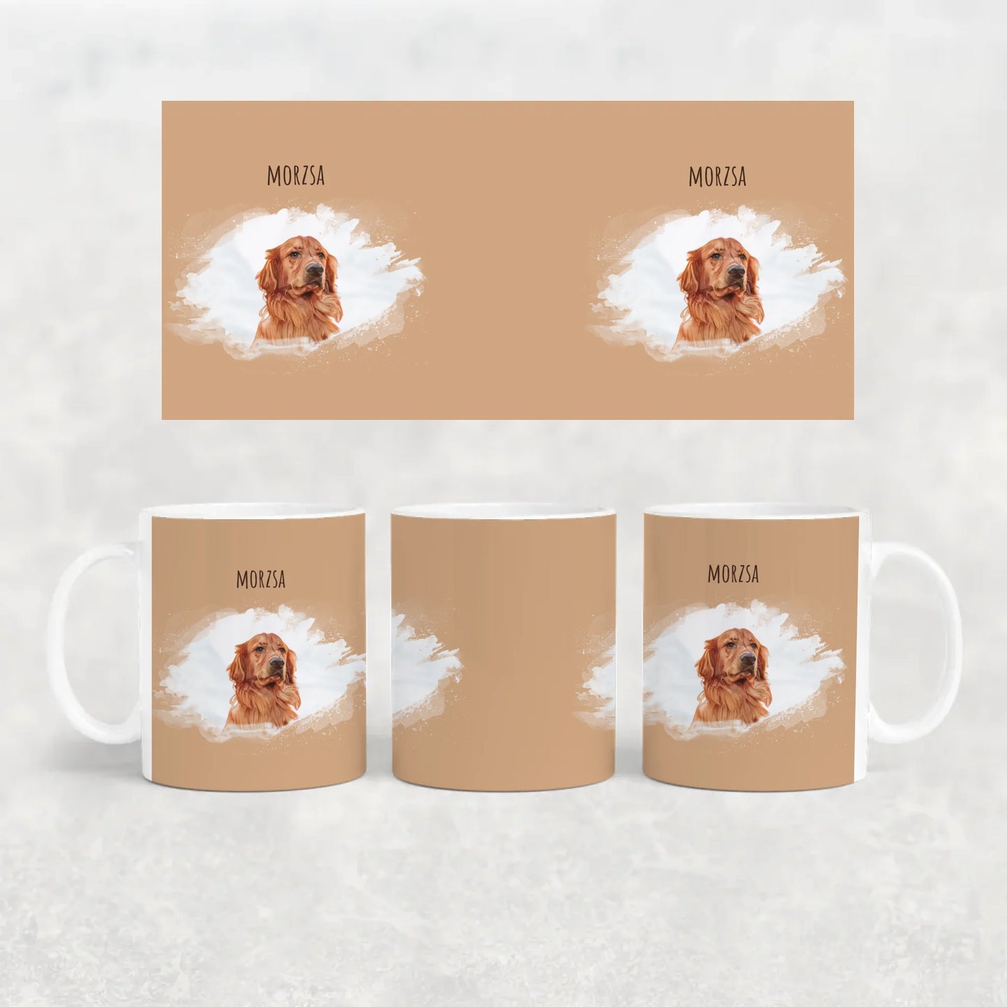 egyedi kutyás bögre