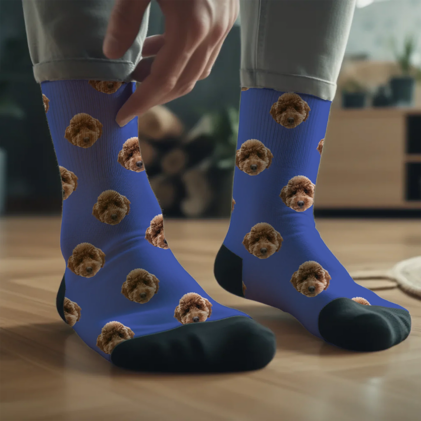 egyedi fényképes zokni arc