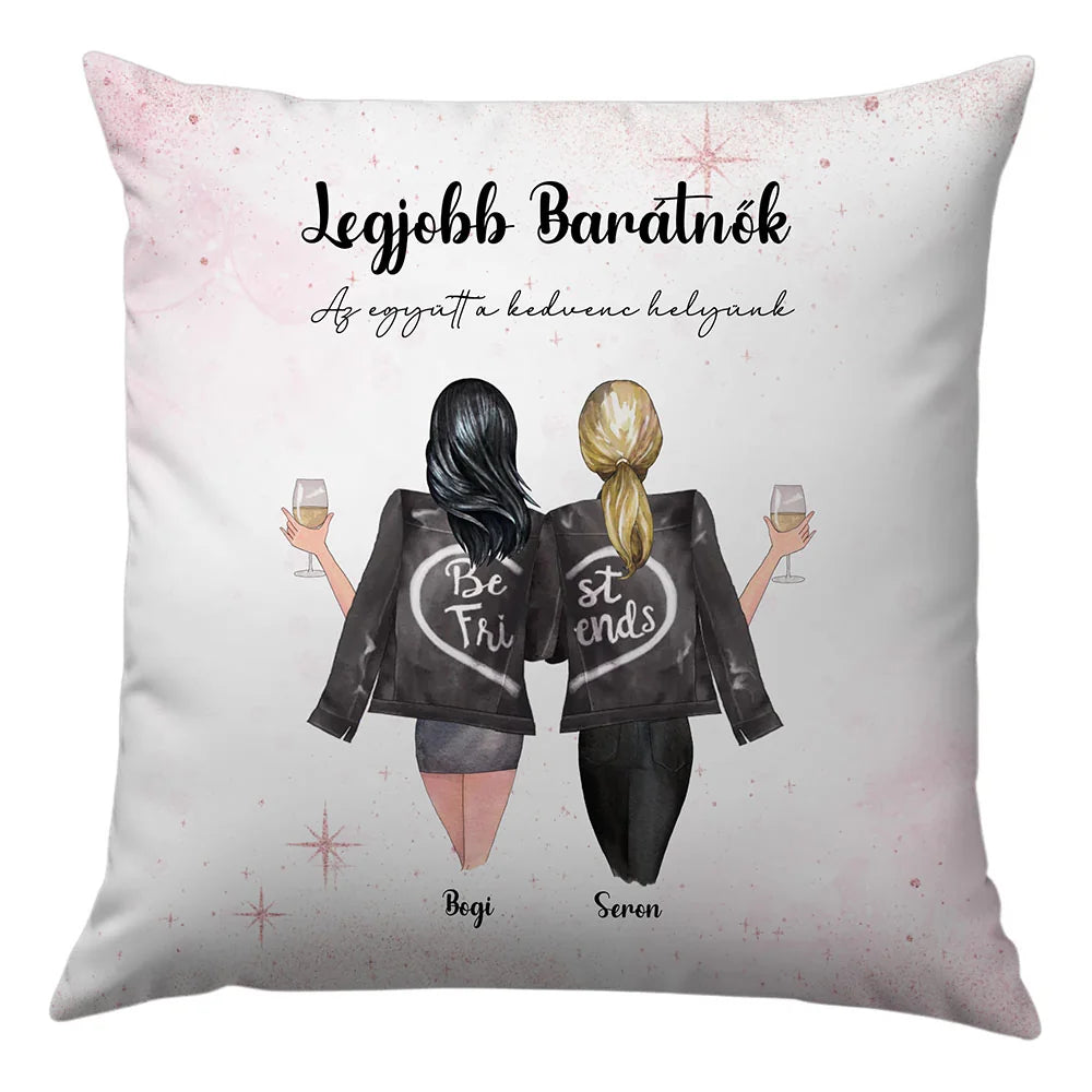 Egyedi Karakteres Legjobb Barátnő Párna