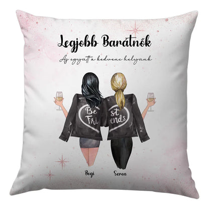 Egyedi Karakteres Legjobb Barátnő Párna