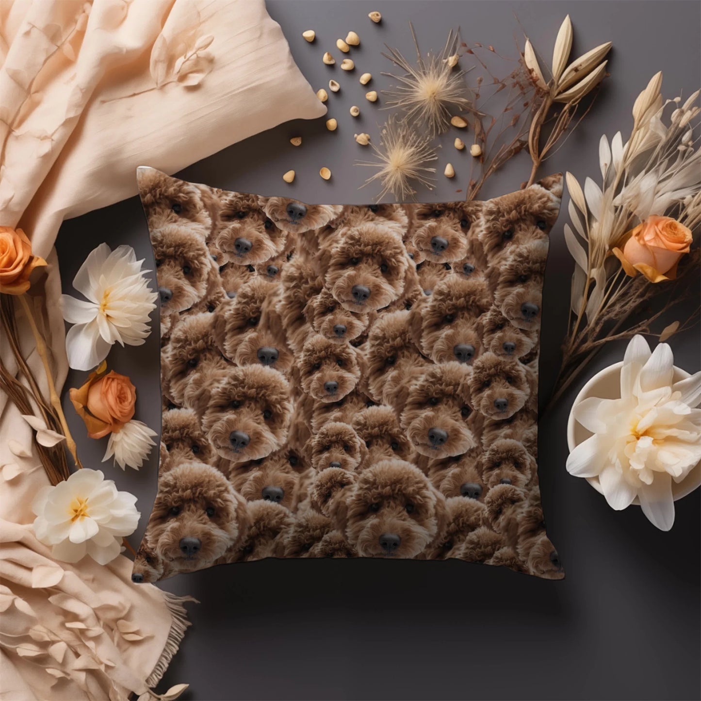 Egyedi Fényképes Párna - Arc Kavalkád