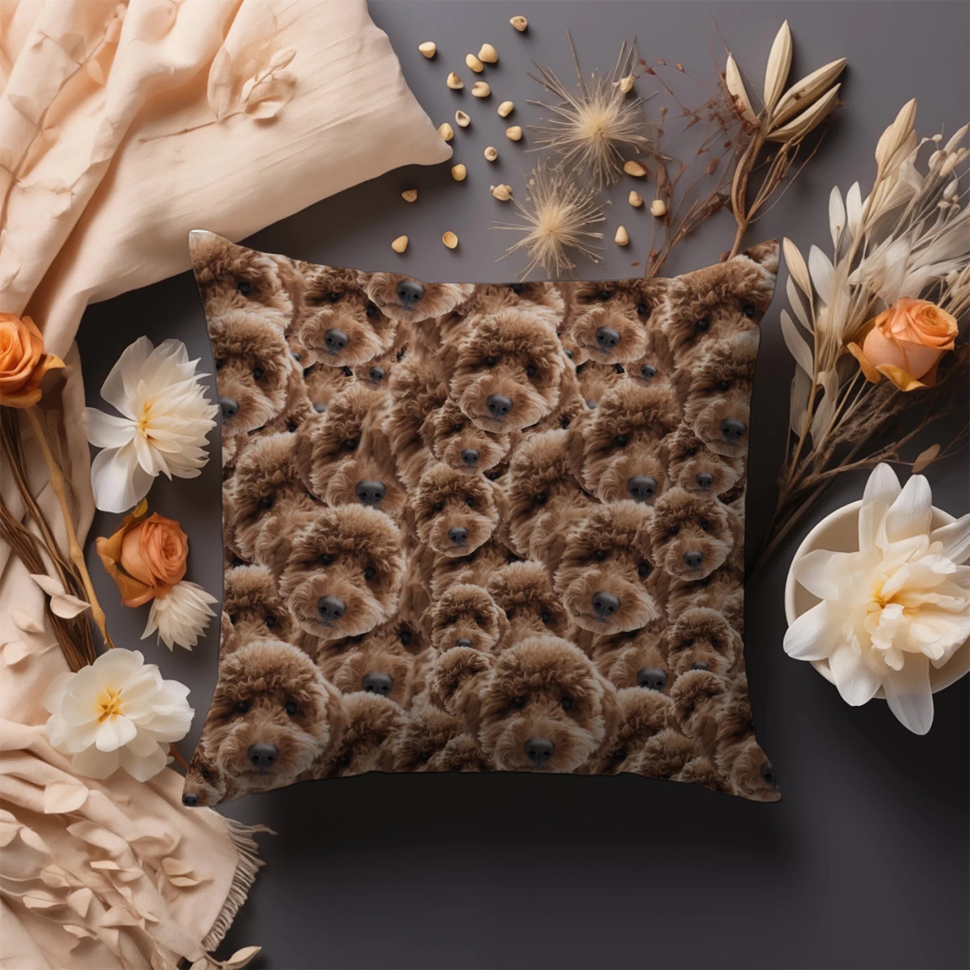 Egyedi Fényképes Párna - Arc Kavalkád