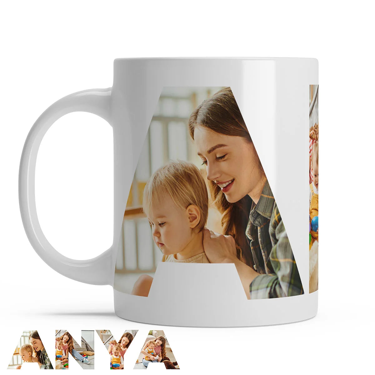 Egyedi ANYA bögre 4 fényképpel