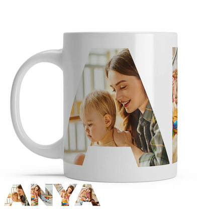 Egyedi ANYA bögre 4 fényképpel