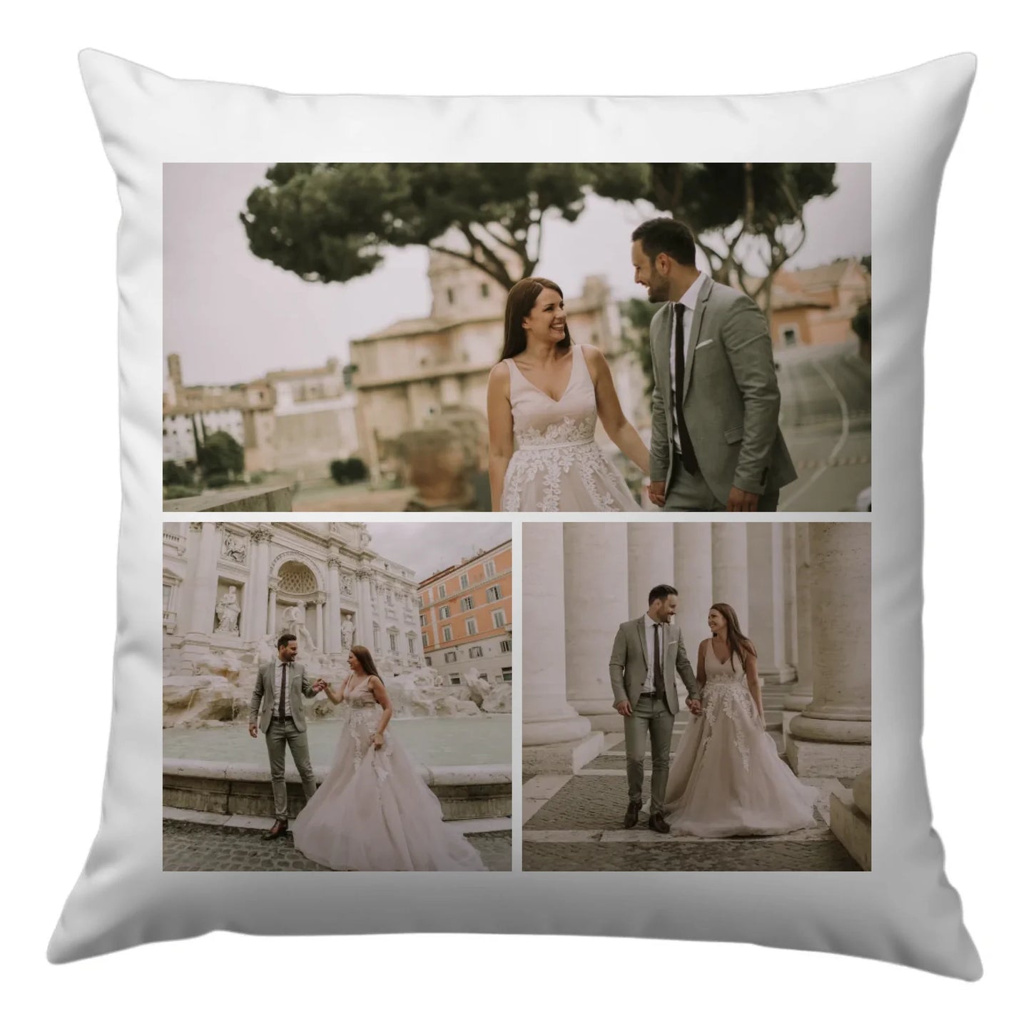 egyedi fényképes díszpárna 3 képpel