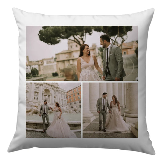 egyedi fényképes díszpárna 3 képpel