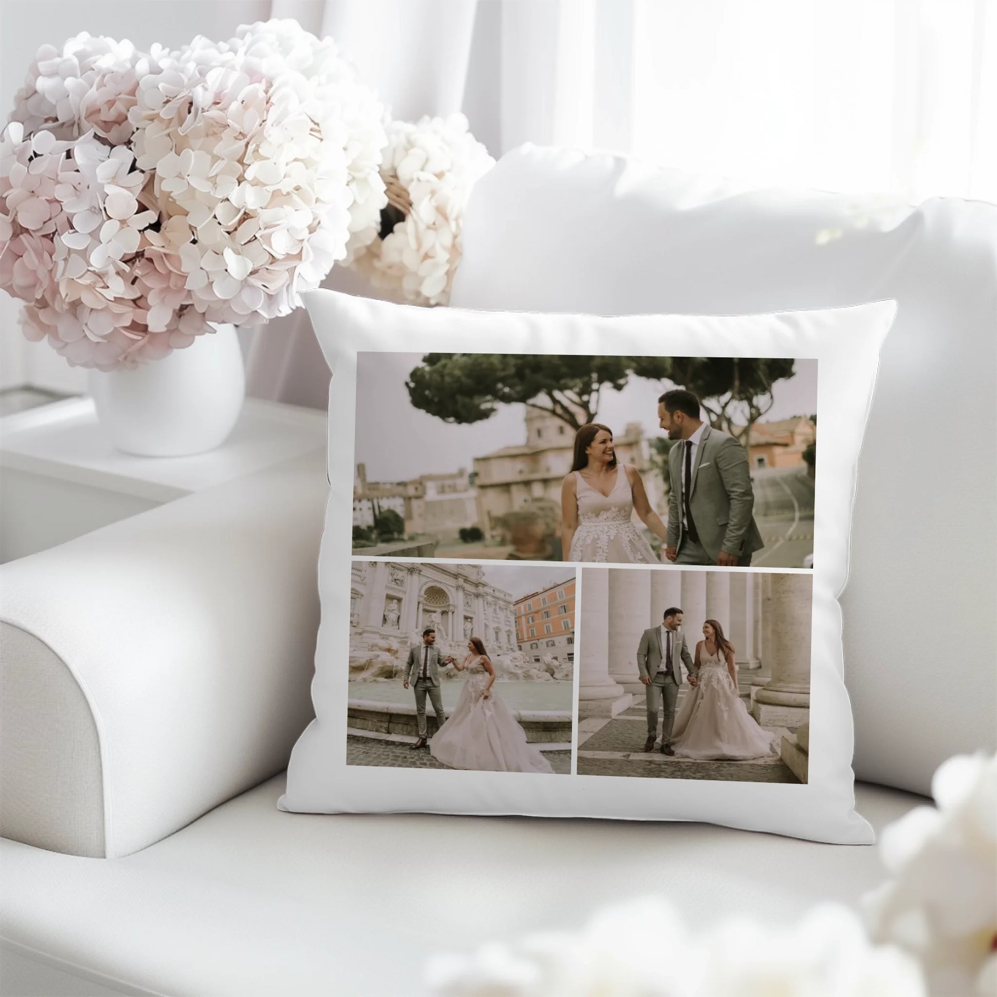 egyedi fényképes díszpárna 3 képpel