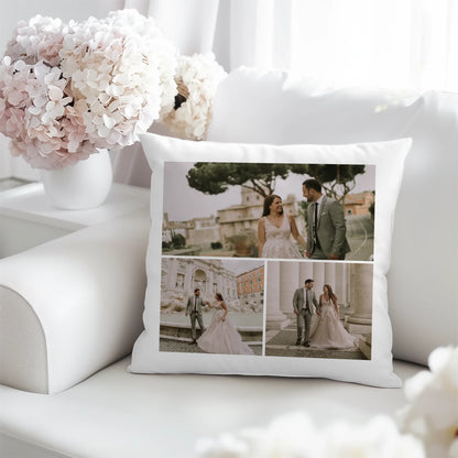 egyedi fényképes díszpárna 3 képpel