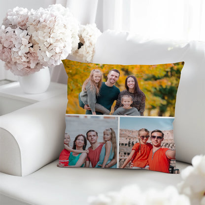 egyedi fényképes díszpárna 3 fényképpel fullprint