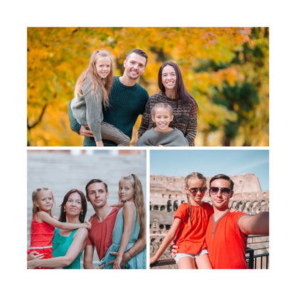 egyedi fényképes díszpárna 3 fényképpel fullprint