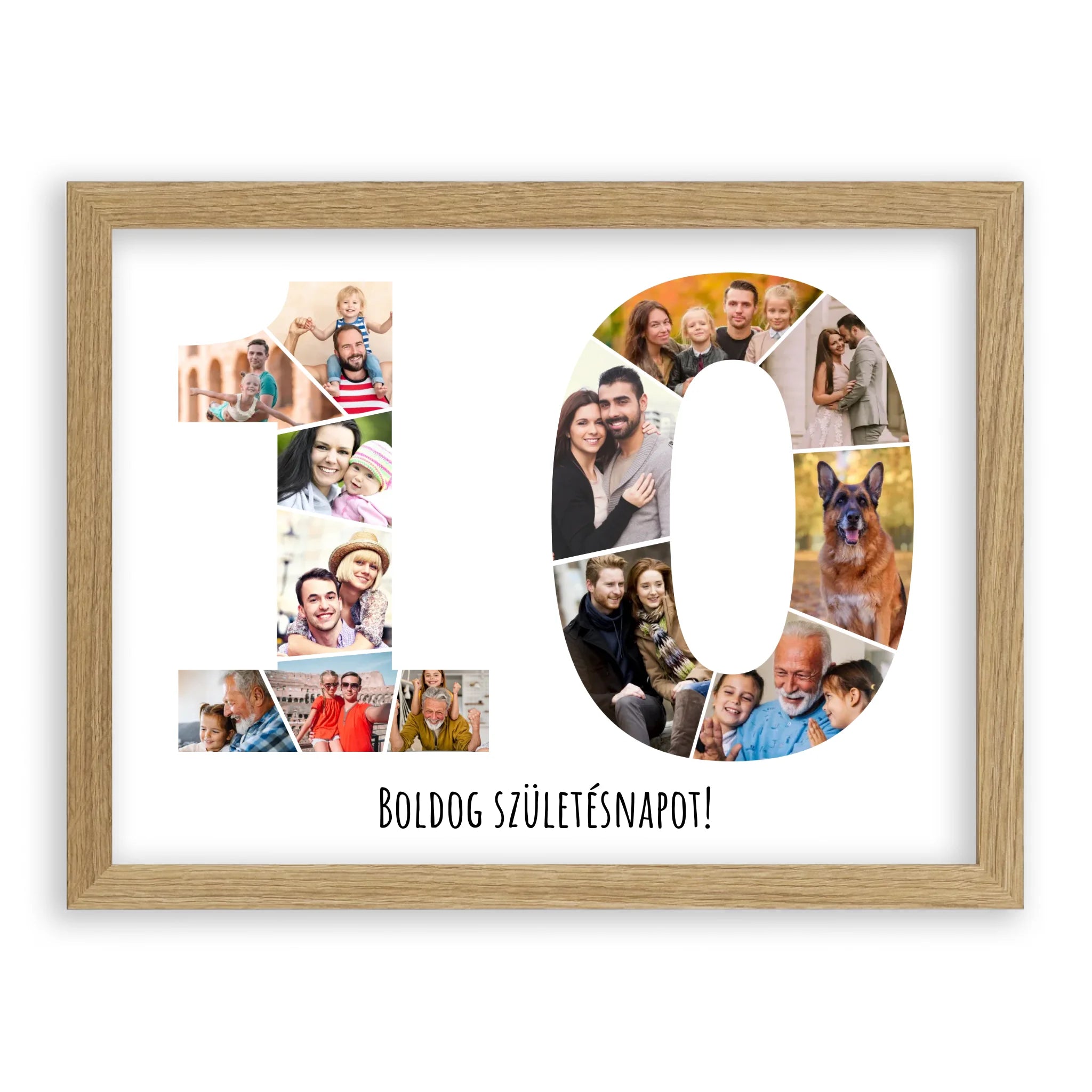 Egyedi Születésnapi Fotókollázs (10-19 évig) - Falikép