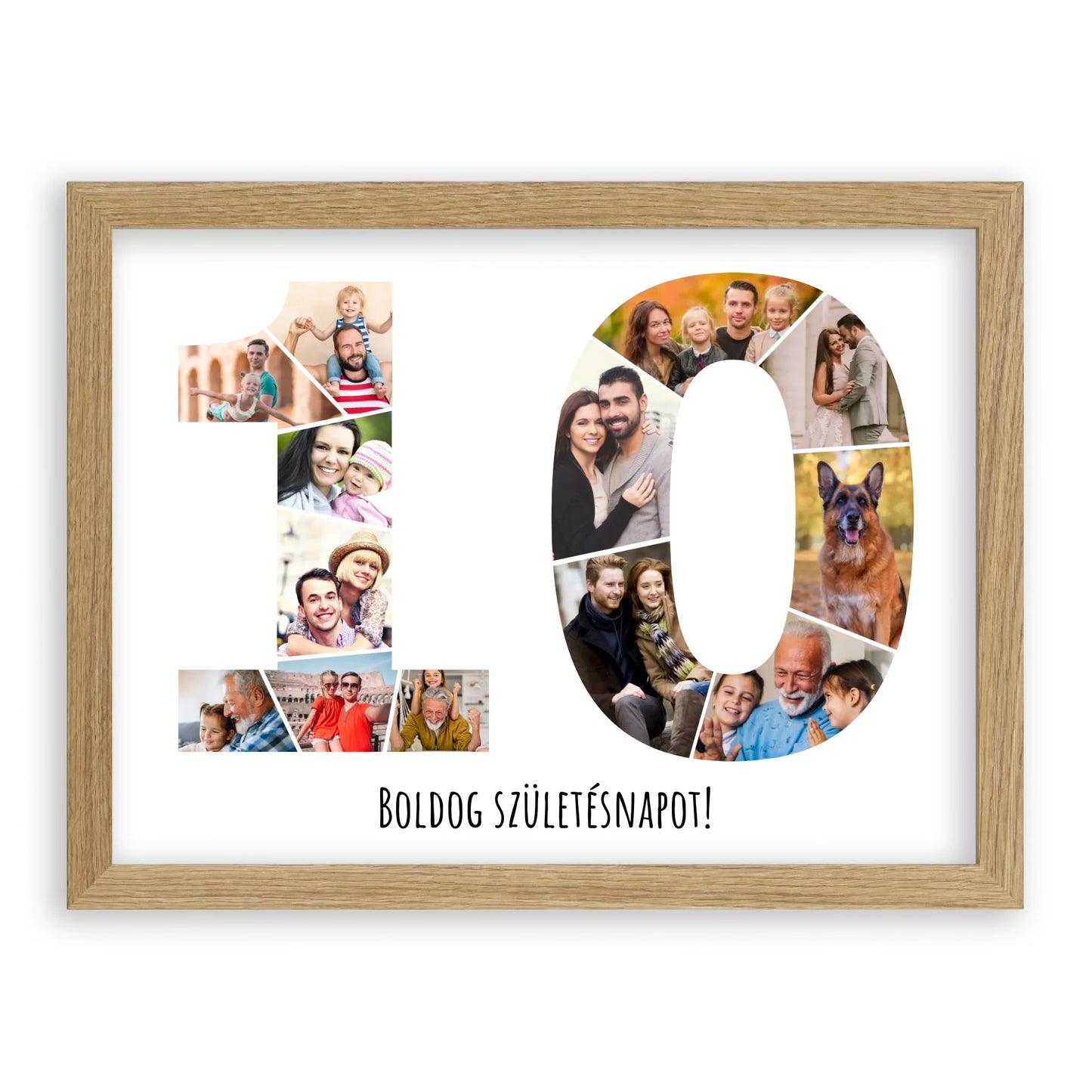 Egyedi Születésnapi Fotókollázs (10-19 évig) - Falikép