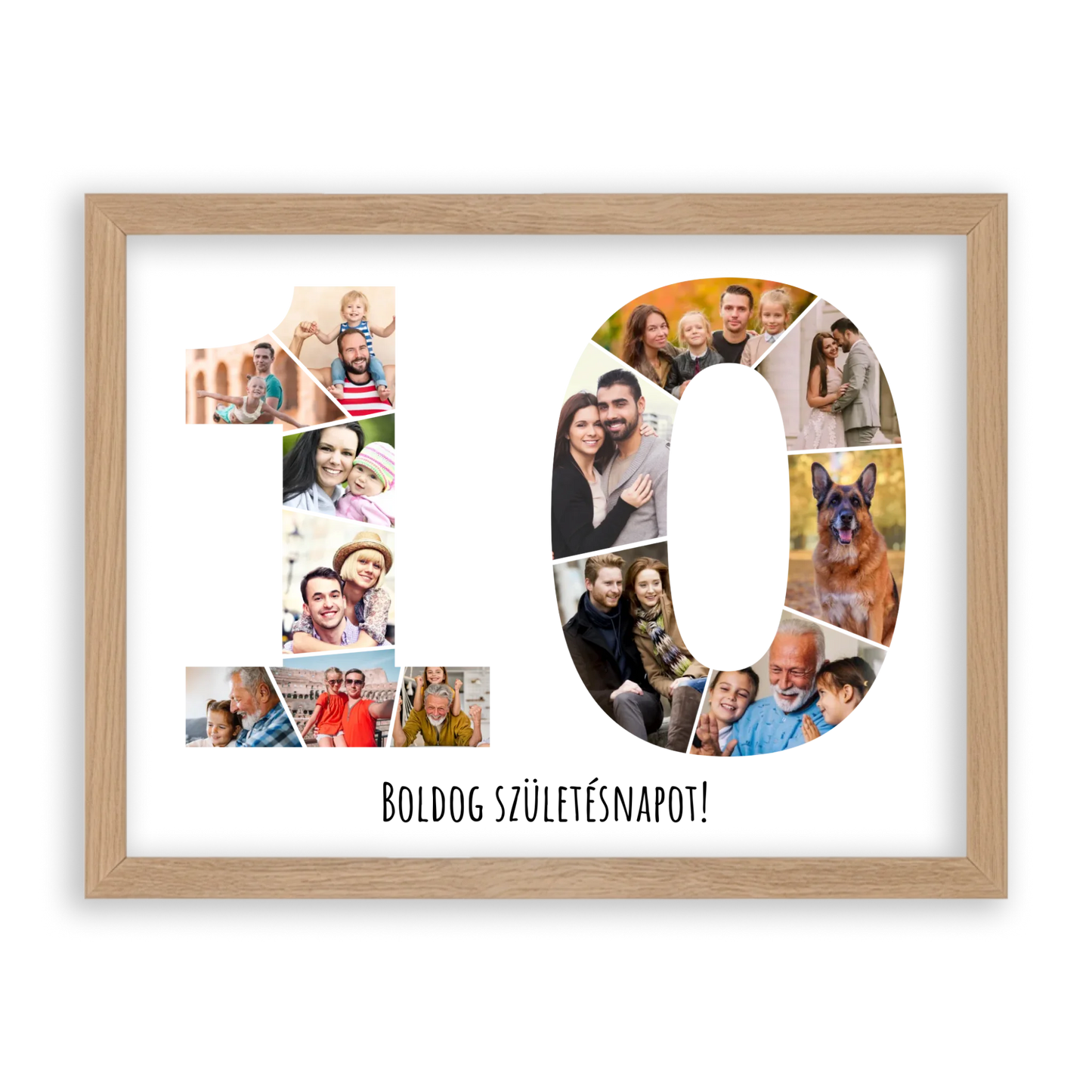 Egyedi Születésnapi Fotókollázs (10-19 évig) - Falikép