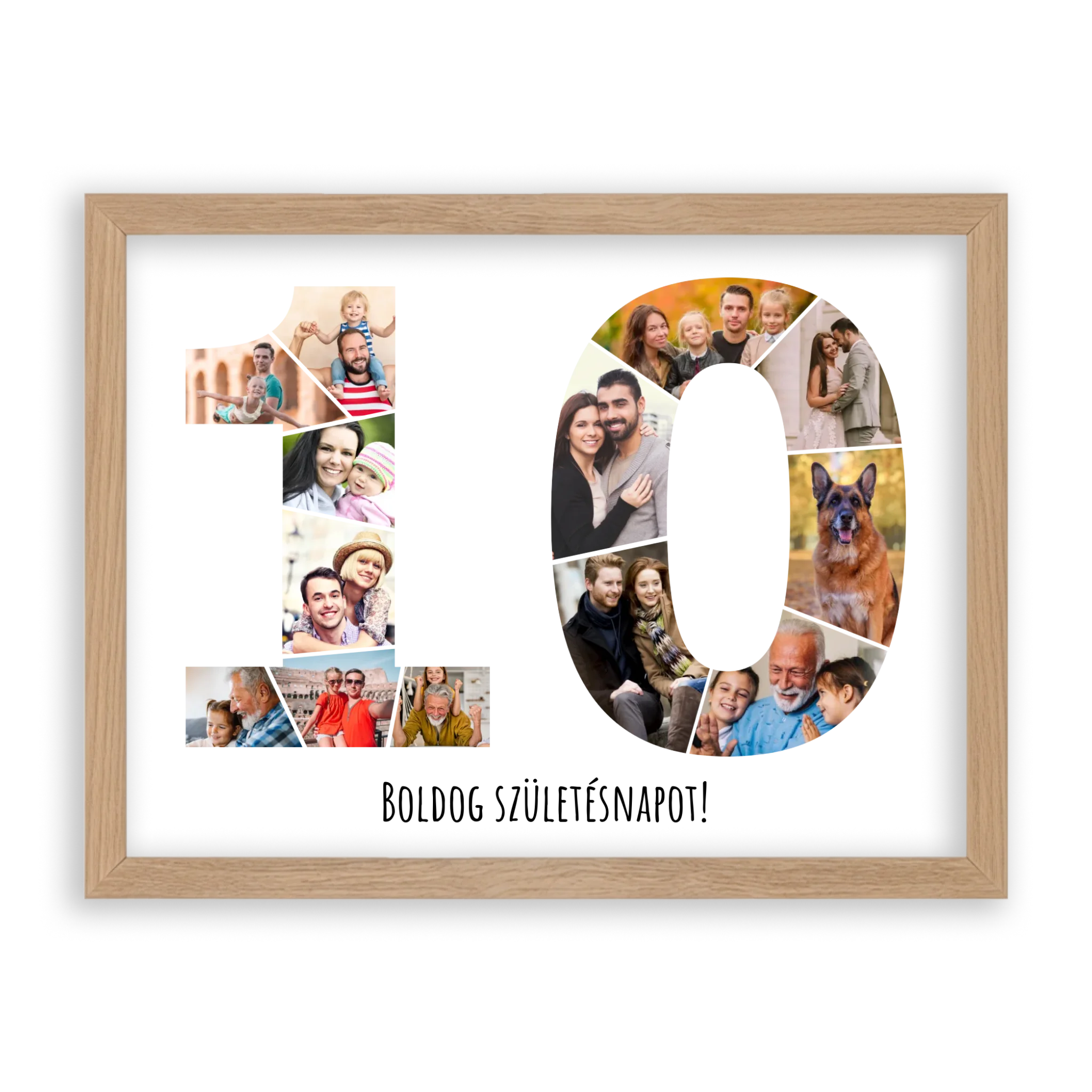 Egyedi Születésnapi Fotókollázs (10-19 évig) - Falikép