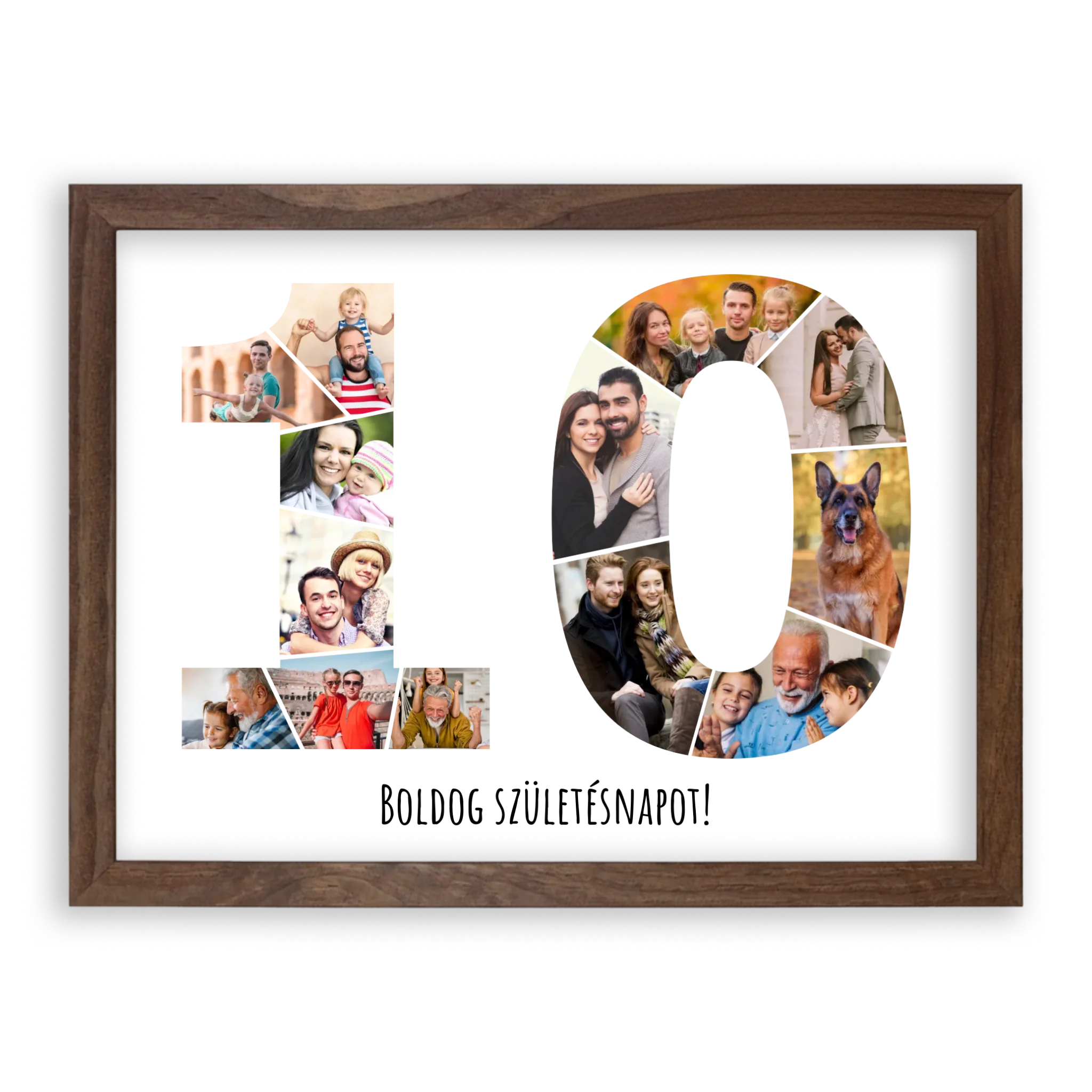 Egyedi Születésnapi Fotókollázs (10-19 évig) - Falikép