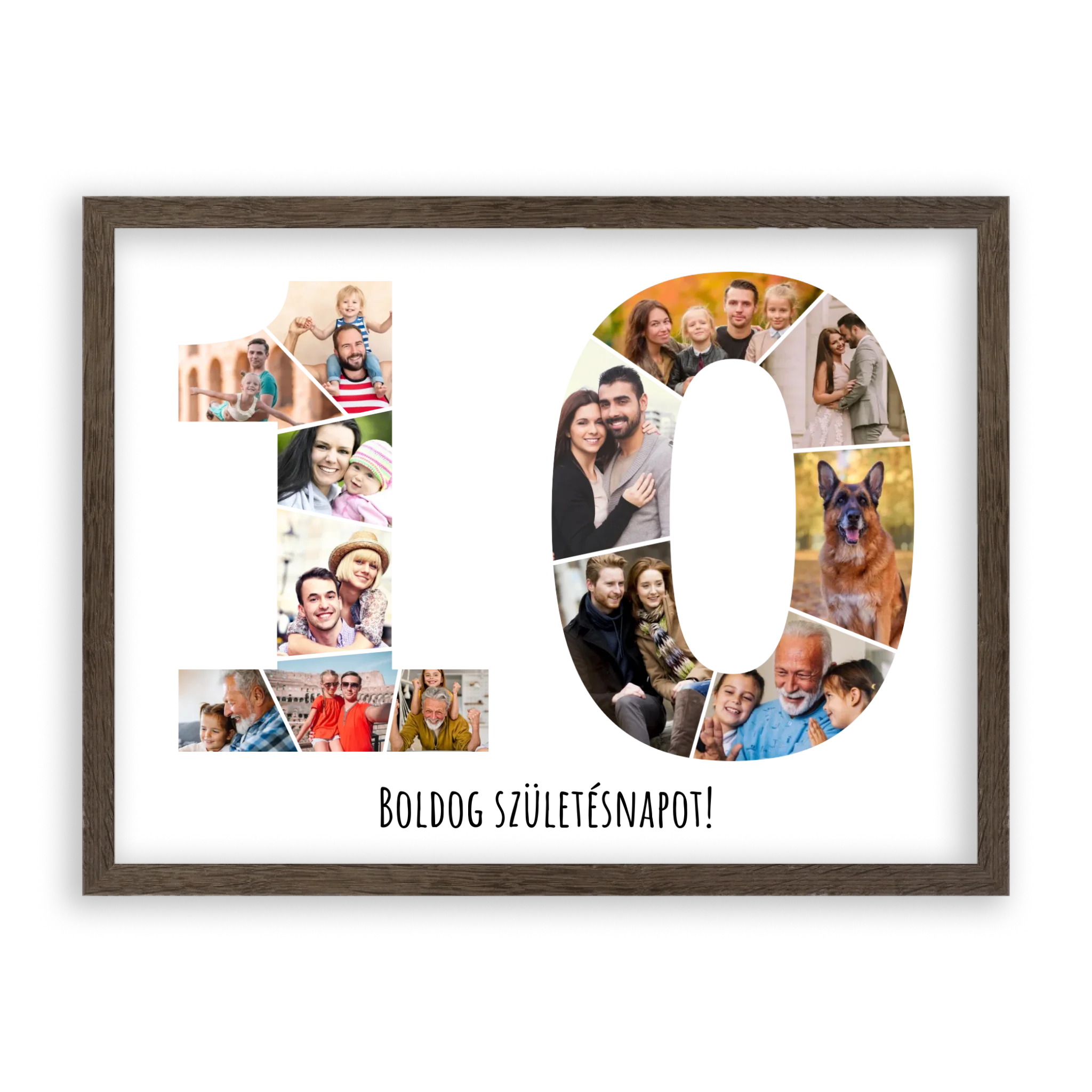 Egyedi Születésnapi Fotókollázs (10-19 évig) - Falikép