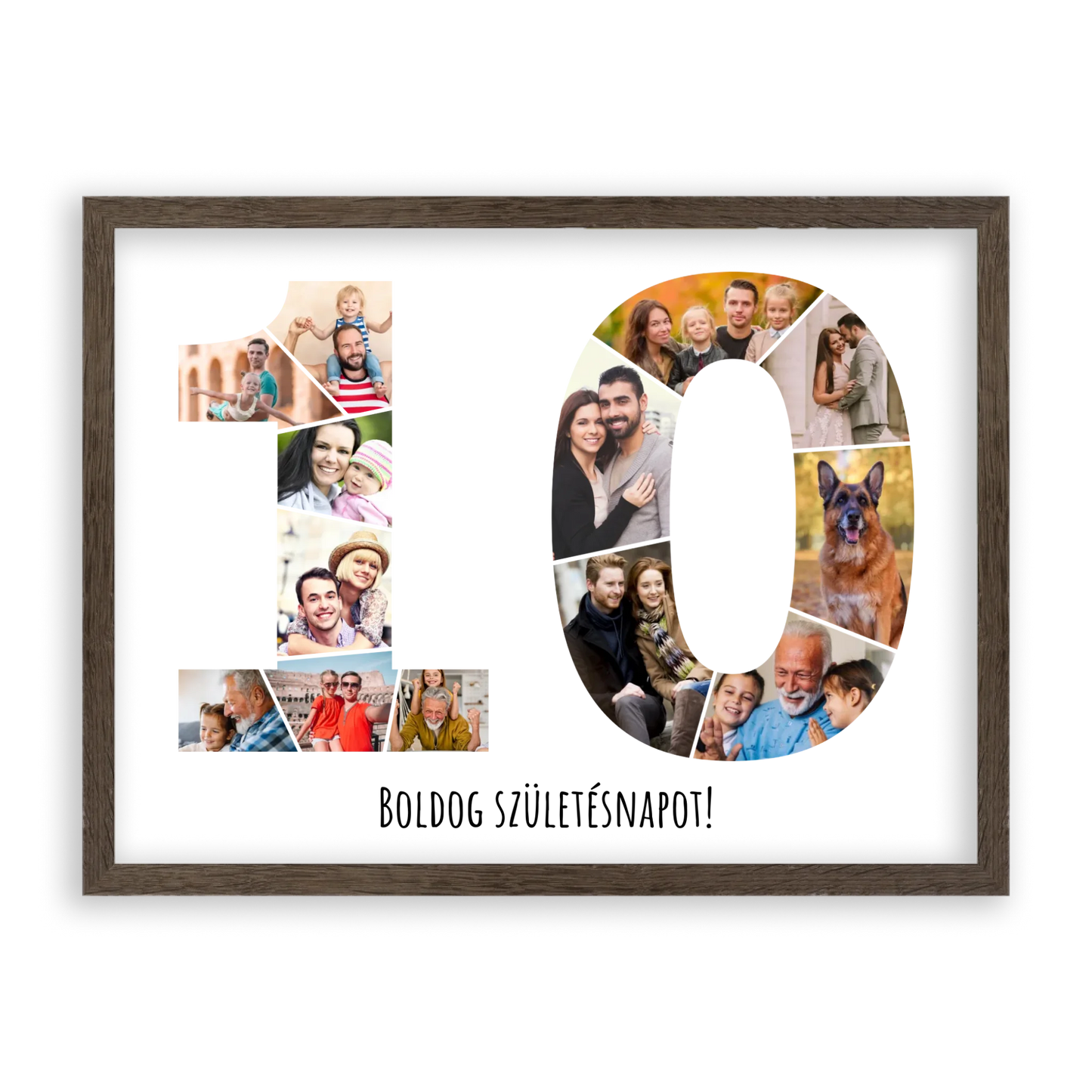 Egyedi Születésnapi Fotókollázs (10-19 évig) - Falikép