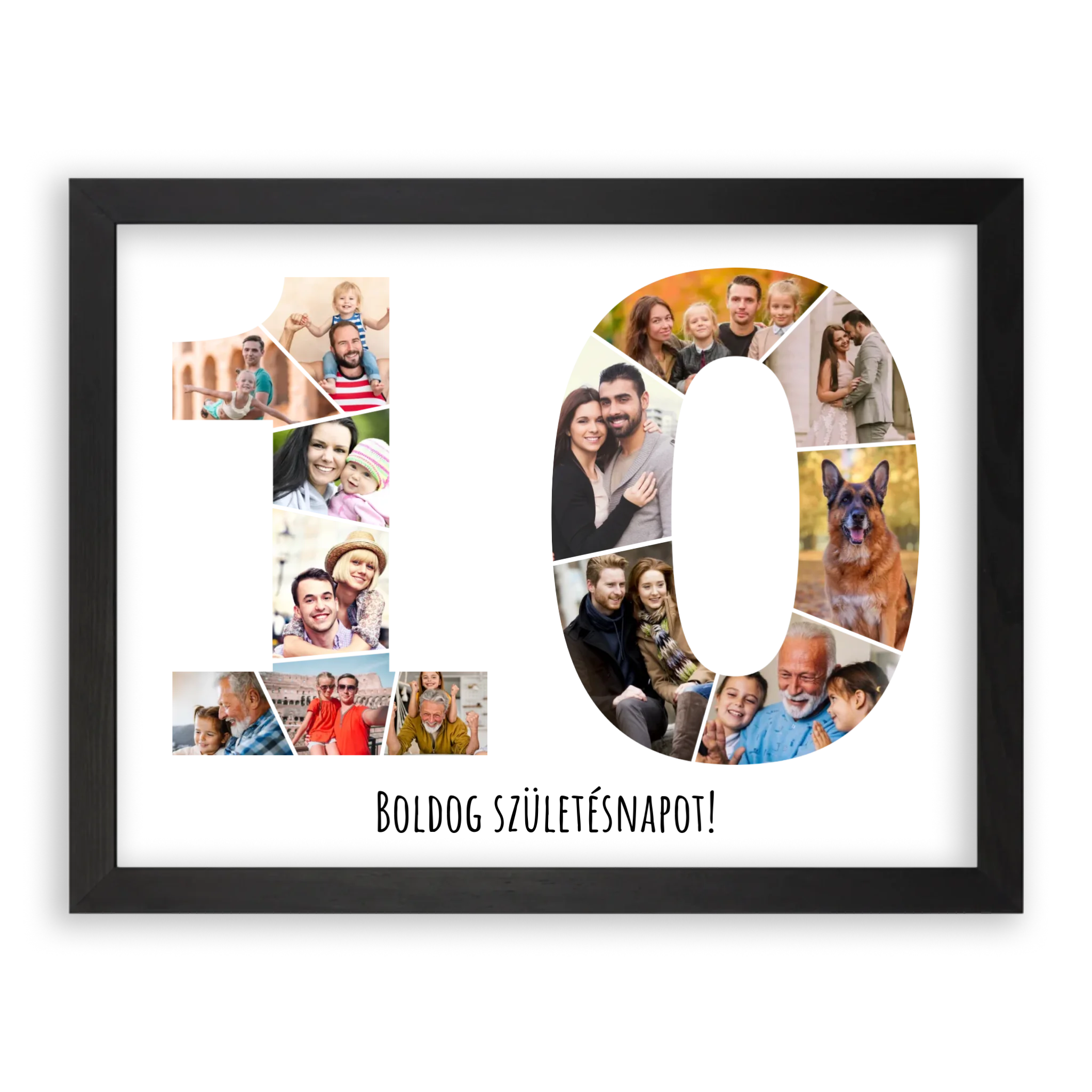 Egyedi Születésnapi Fotókollázs (10-19 évig) - Falikép