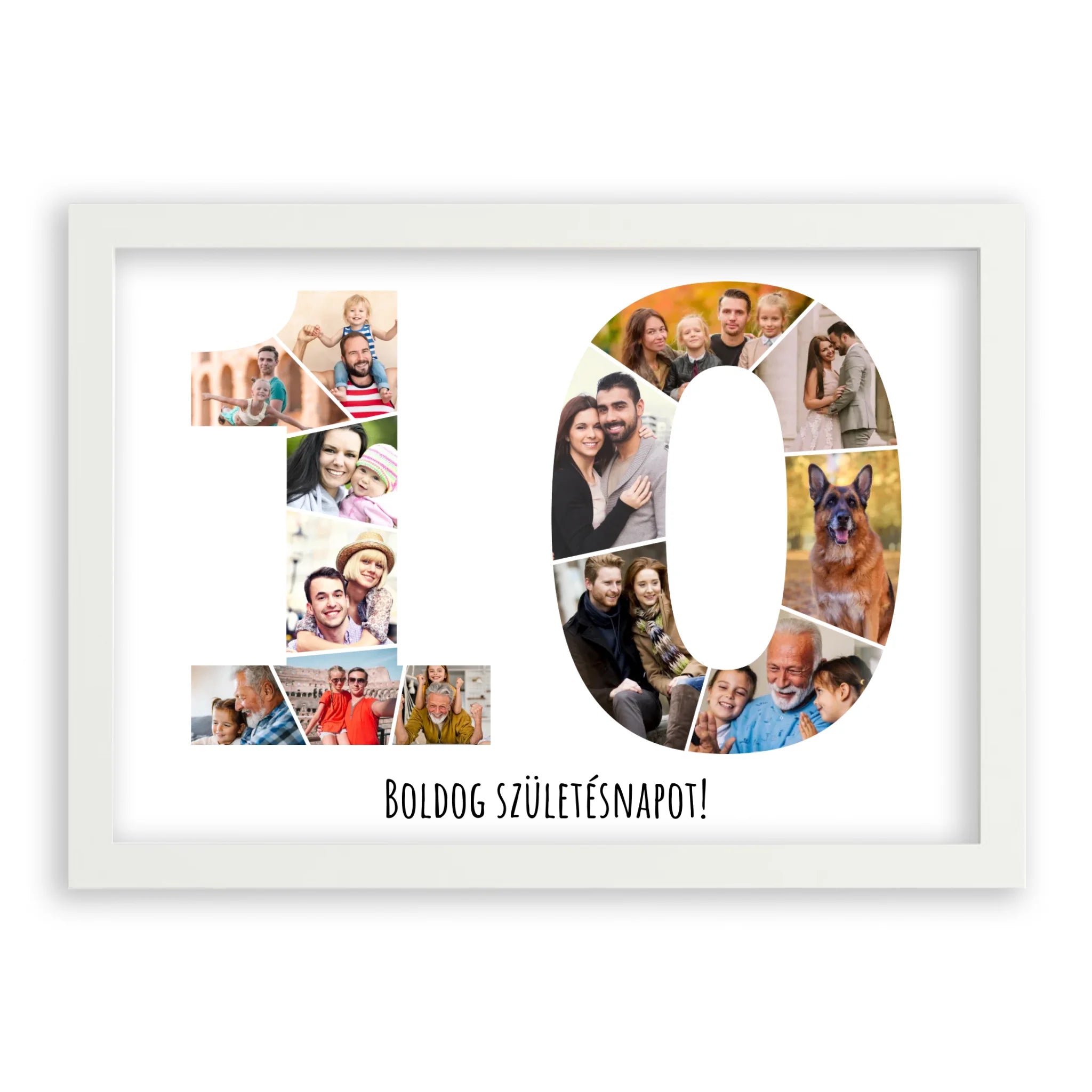 Egyedi Születésnapi Fotókollázs (10-19 évig) - Falikép