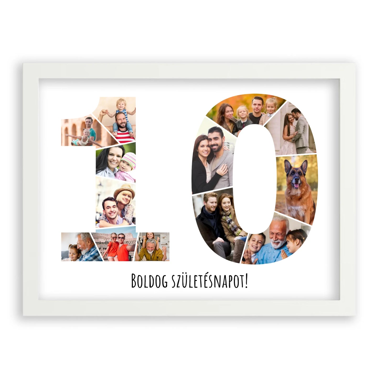 Egyedi Születésnapi Fotókollázs (10-19 évig) - Falikép