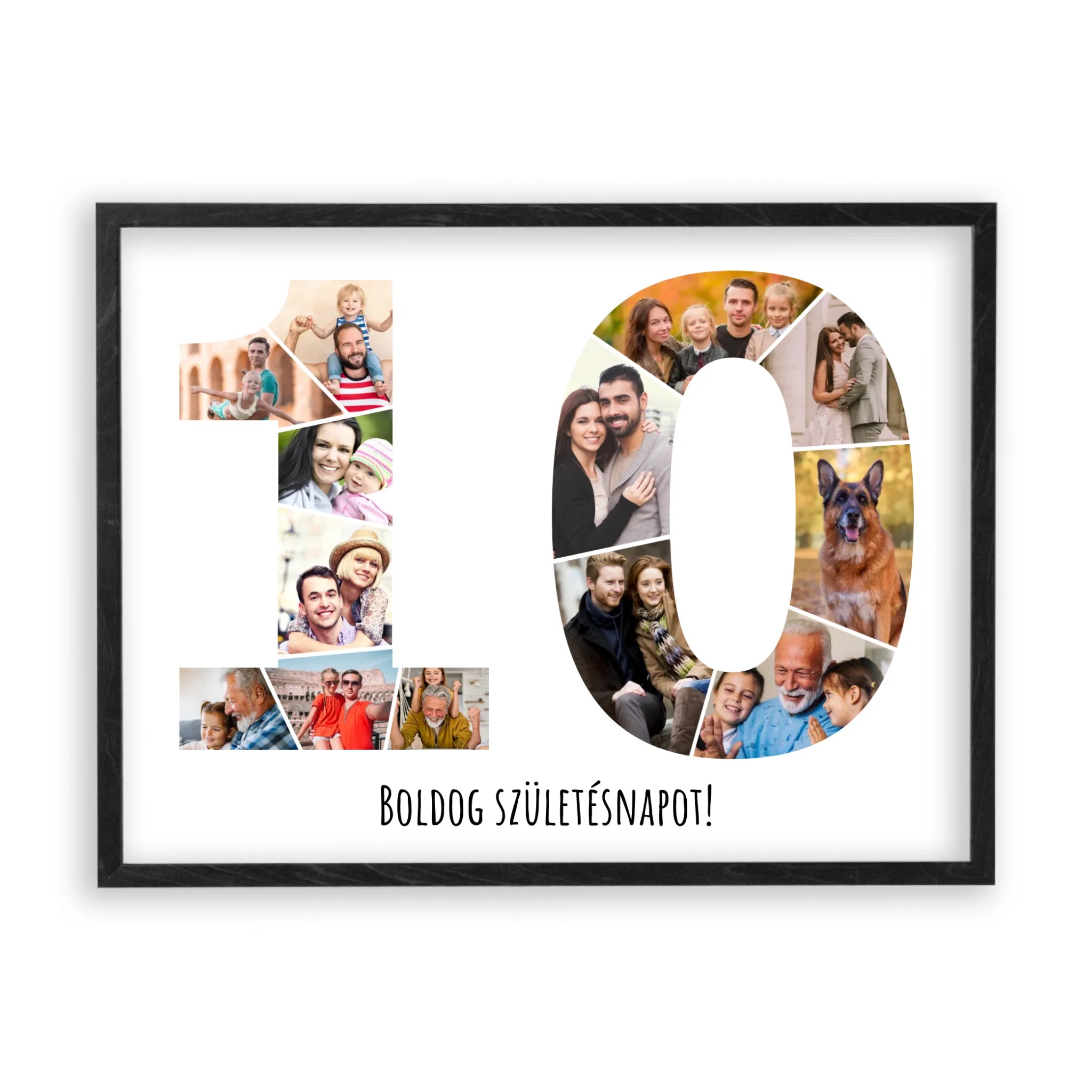 Egyedi Születésnapi Fotókollázs (10-19 évig) - Falikép