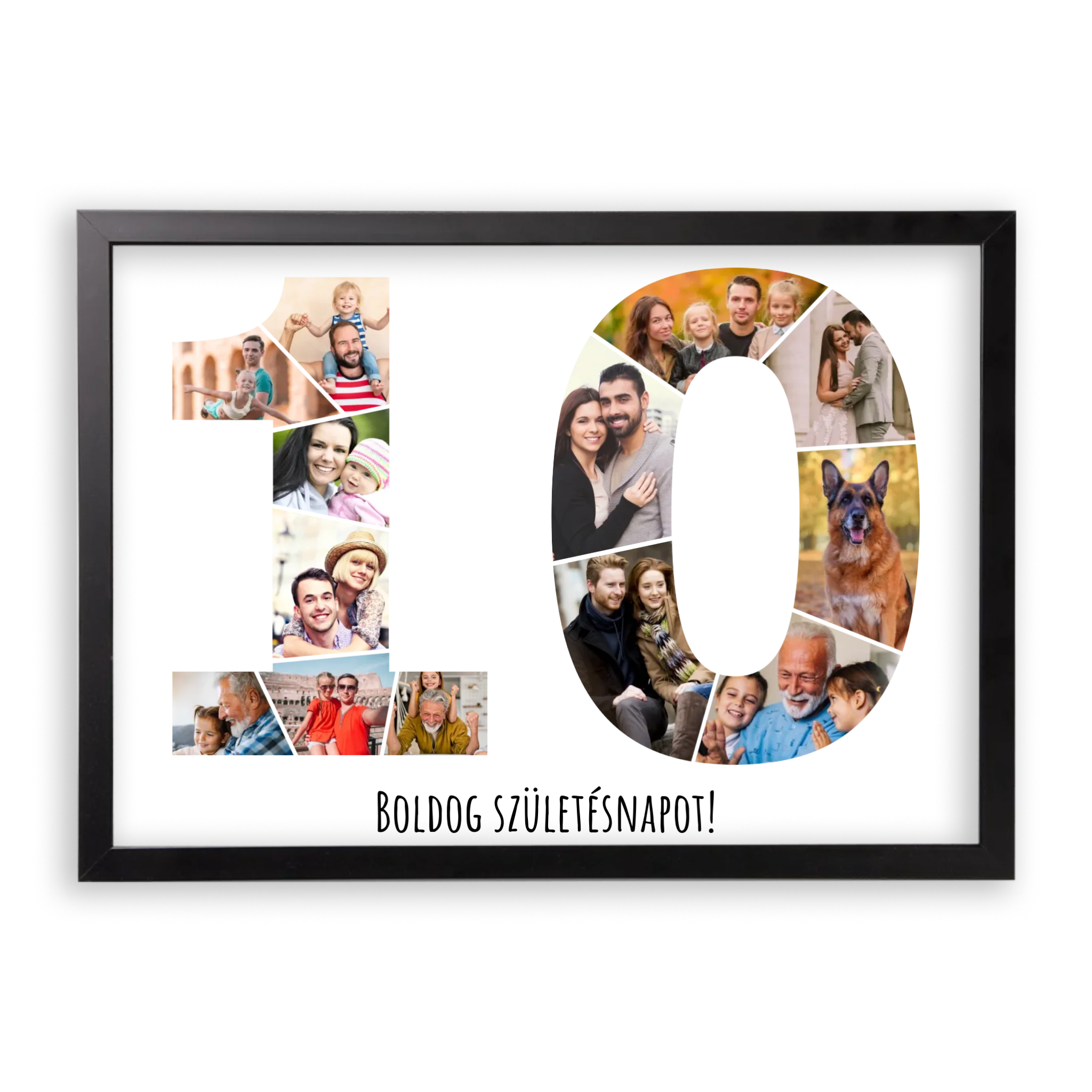 Egyedi Születésnapi Fotókollázs (10-19 évig) - Falikép