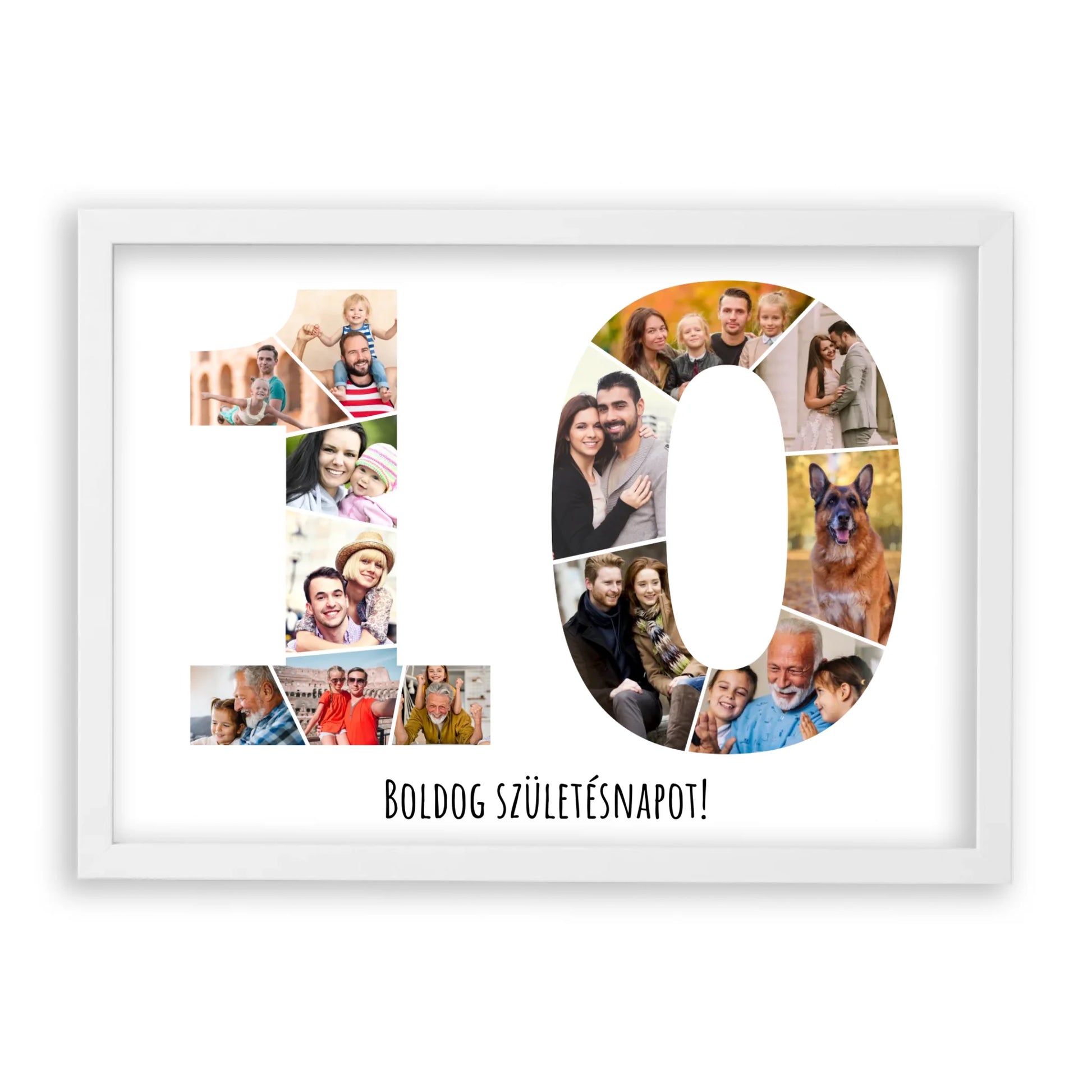 Egyedi Születésnapi Fotókollázs (10-19 évig) - Falikép