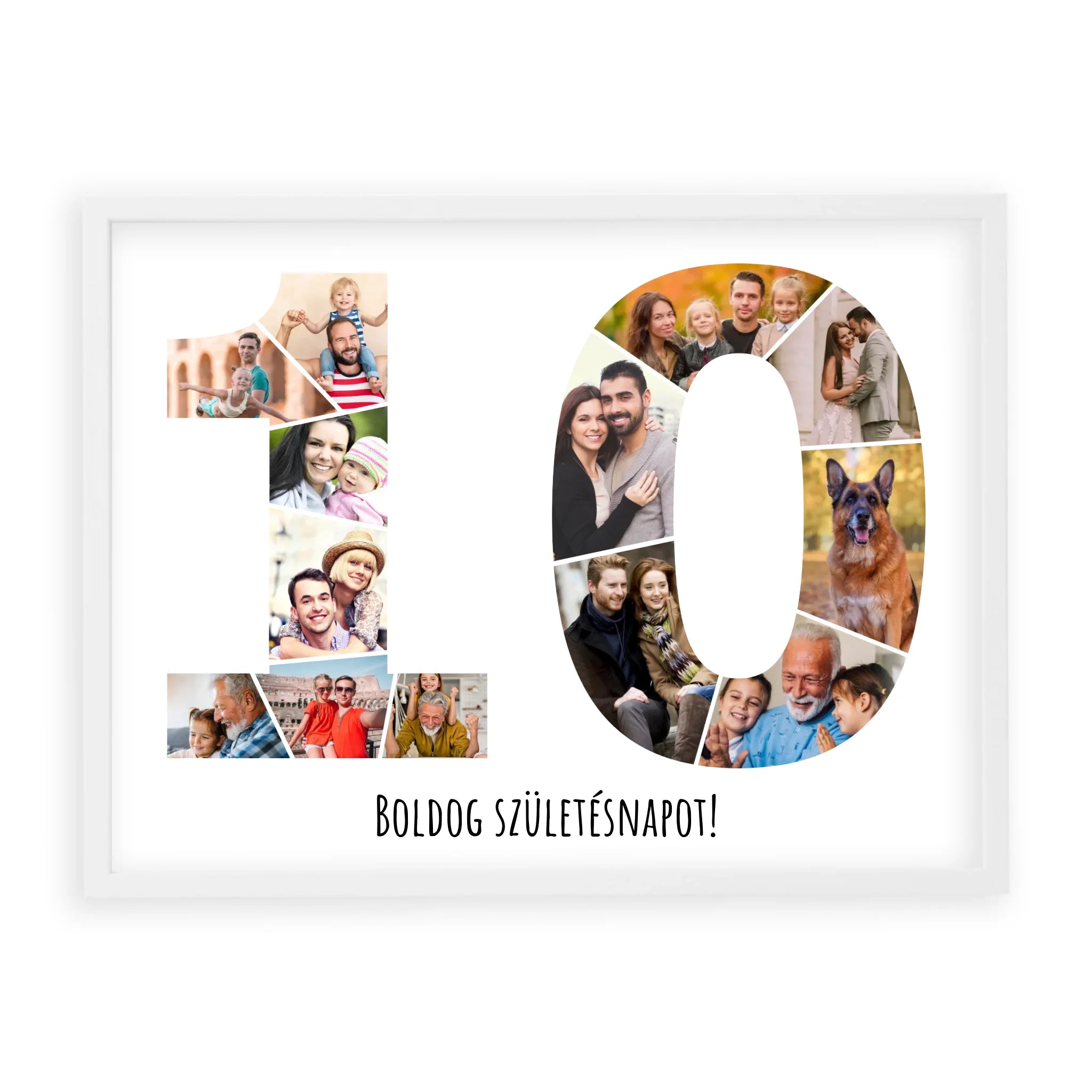 Egyedi Születésnapi Fotókollázs (10-19 évig) - Falikép