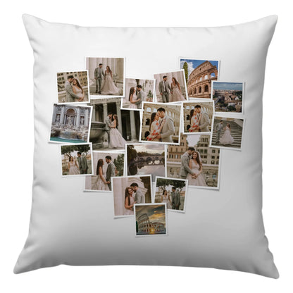 Egyedi Fényképes Fotókollázs Párna - 18 Képpel