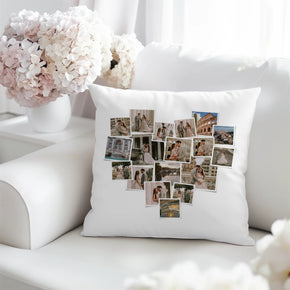 Egyedi Fényképes Fotókollázs Párna - 18 Képpel