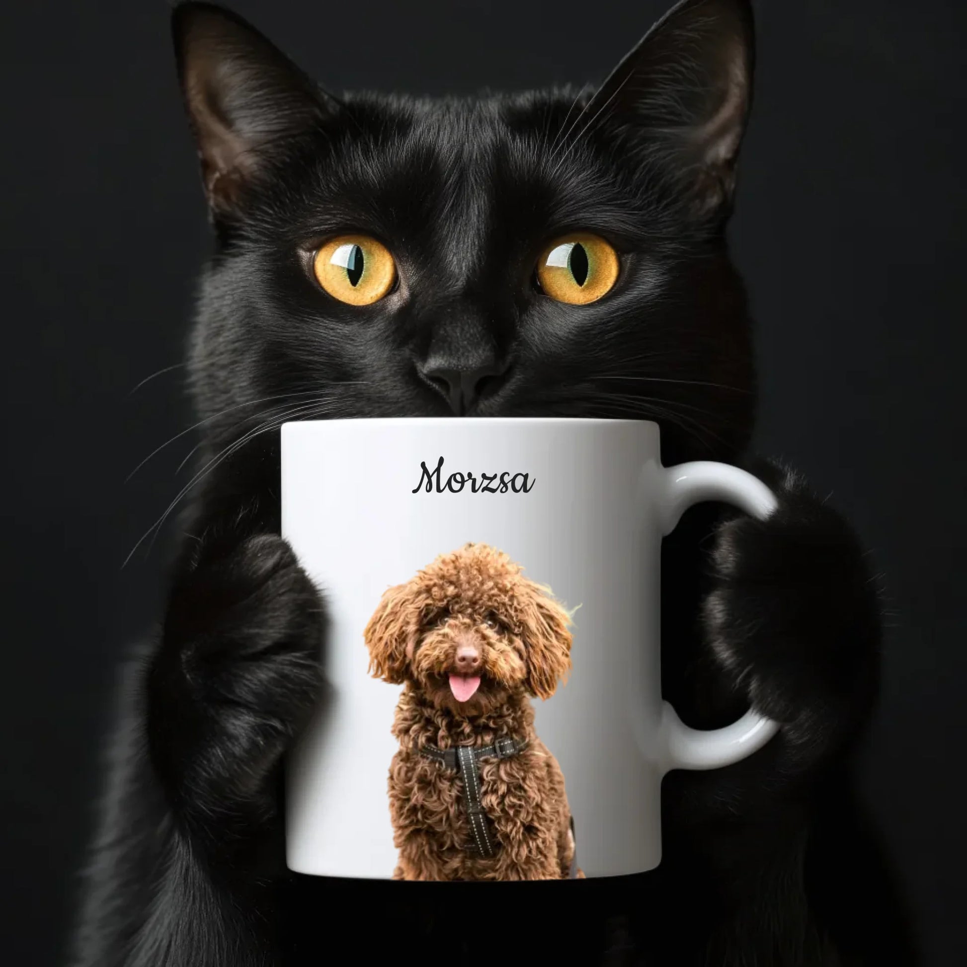 egyedi fényképes kutyás bögre