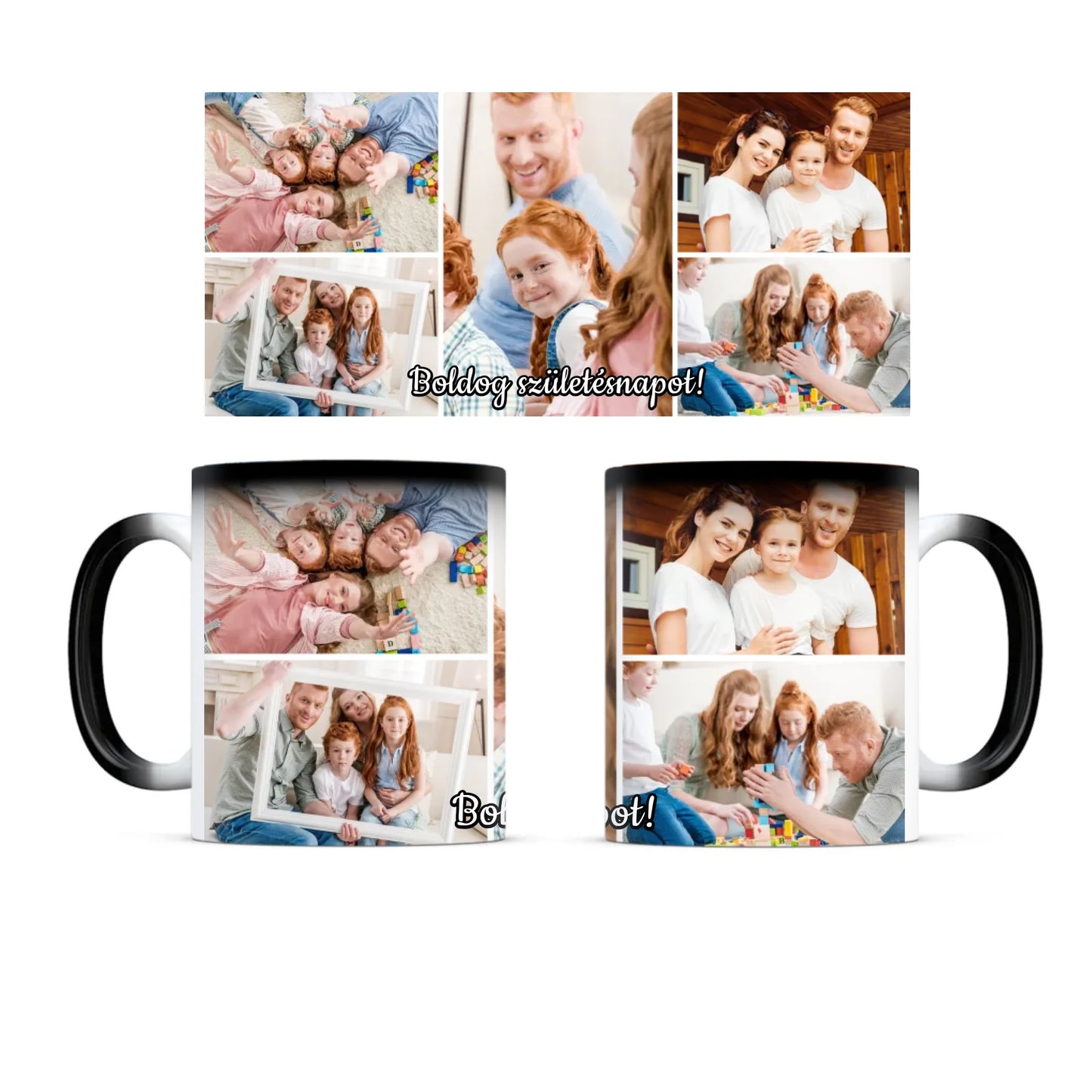 egyedi fényképes királyi portré bögre színváltó