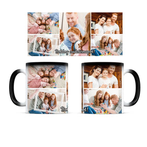 egyedi fényképes királyi portré bögre színváltó