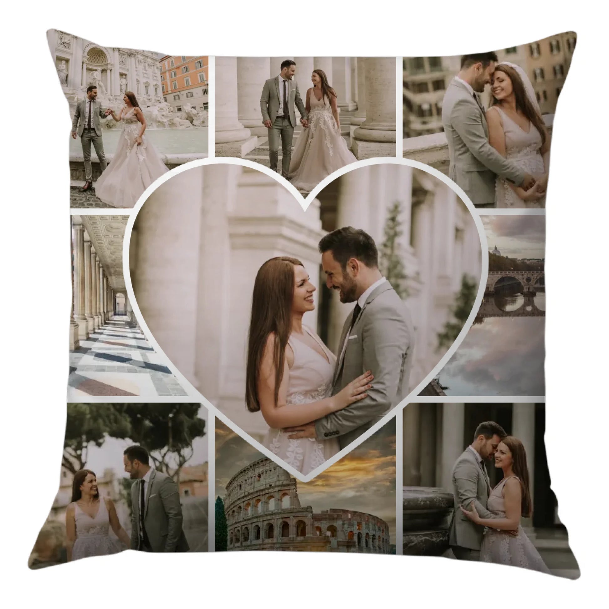 egyedi fényképes díszpárna 9 fényképpel fullprint