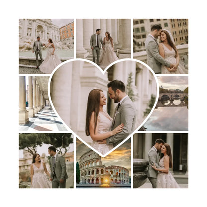 egyedi fényképes díszpárna 9 fényképpel fullprint