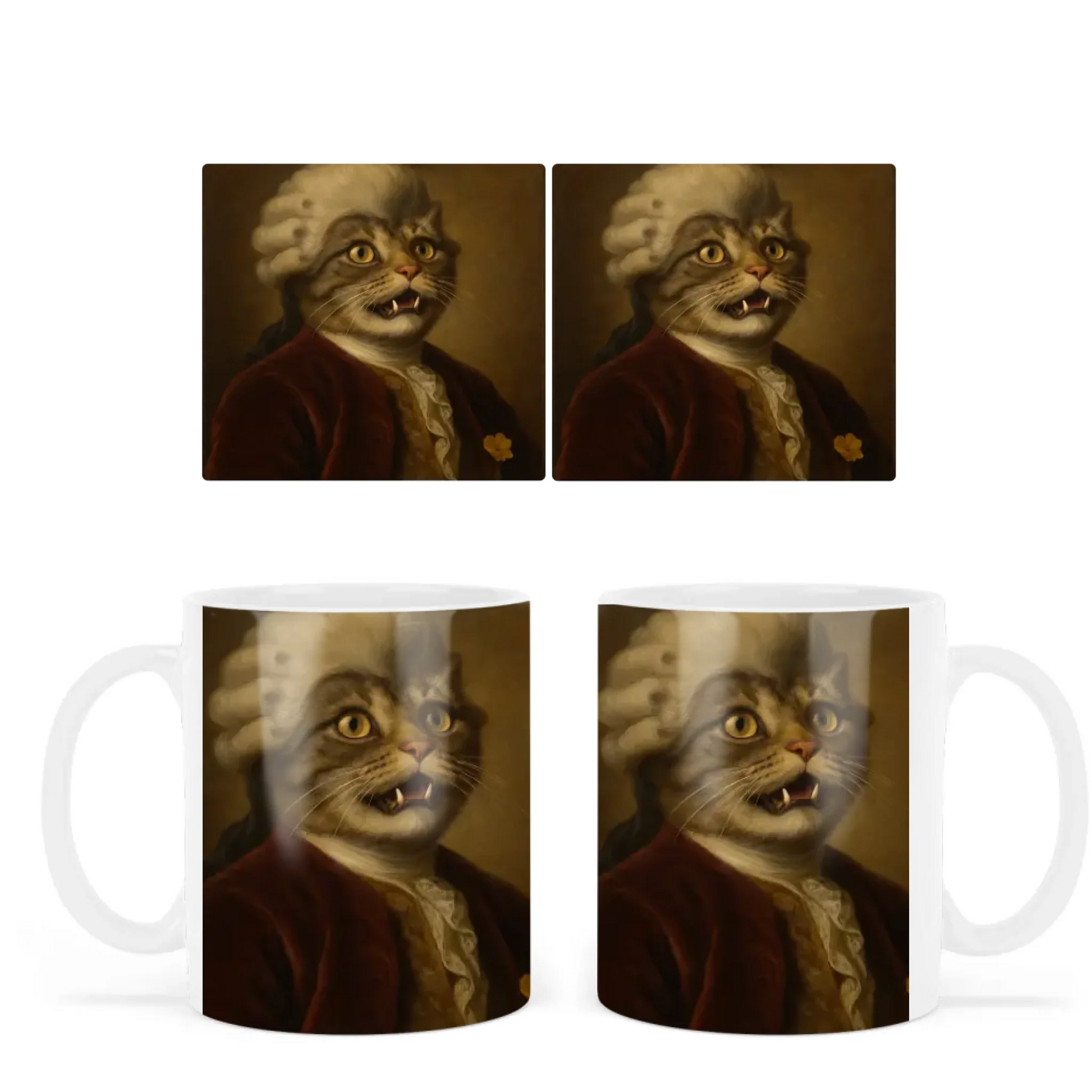 egyedi fényképes királyi portré bögre