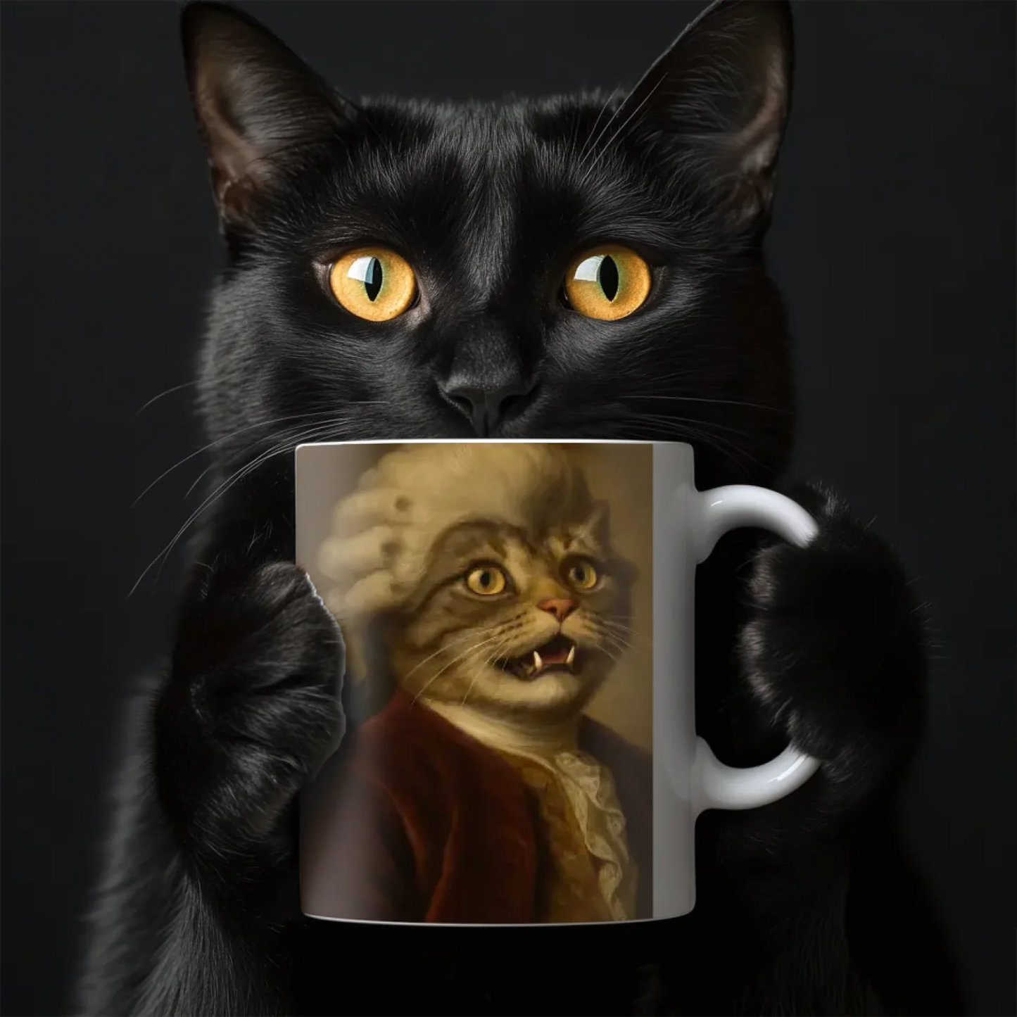 egyedi fényképes királyi portré bögre